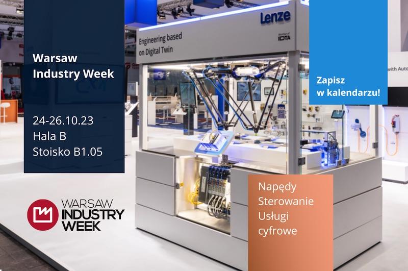 Premiery Lenze na targach Warsaw Industry Week 2023