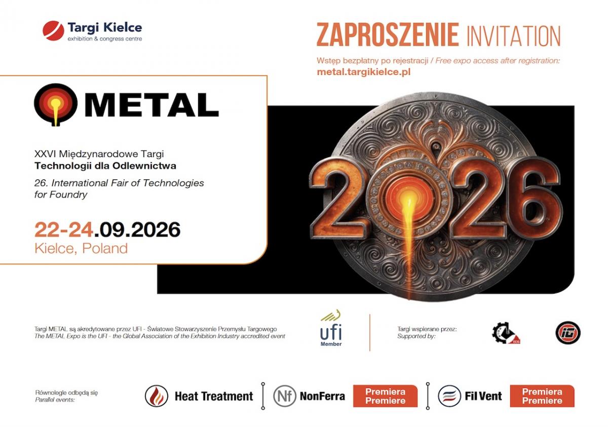 Zarejestruj się i weź udział w targach METAL bezpłatnie