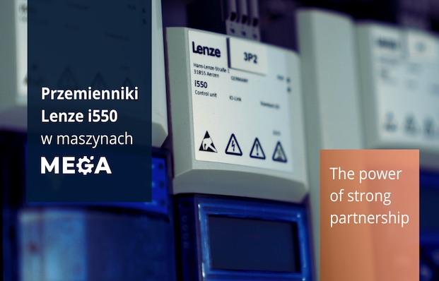 Przemiennik Lenze i500 cabinet w maszynach MEGA