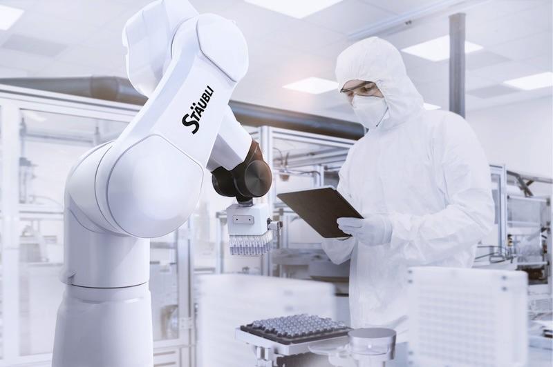Robotyzacja branży farmaceutycznej z robotami Stäubli