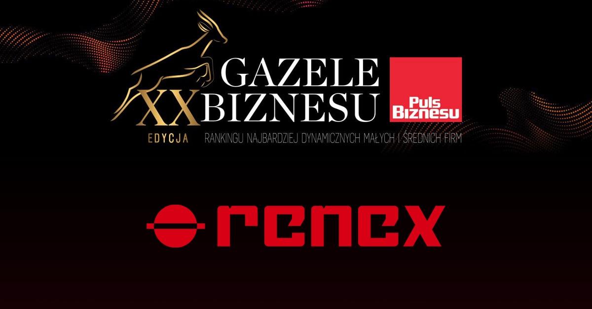 RENEX odznaczony tytułem Gazeli Biznesu