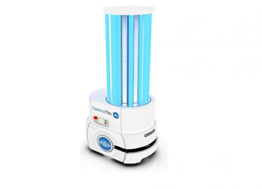 Dezynfekcja i ochrona z robotem mobilnym